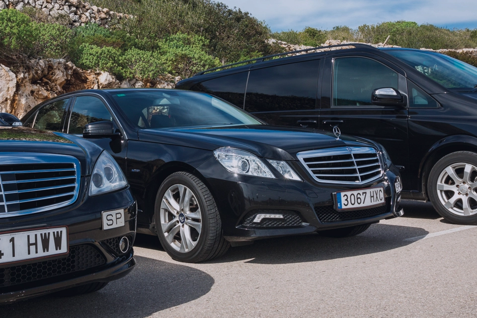 Flota autobuses en Menorca