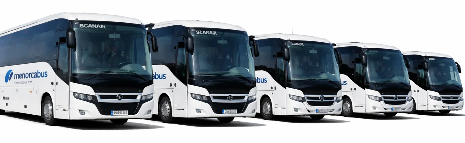 Flota autobuses en Menorca